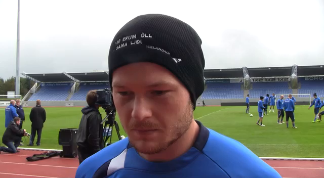 Aron: Vona að við fáum þennan handboltastimpil