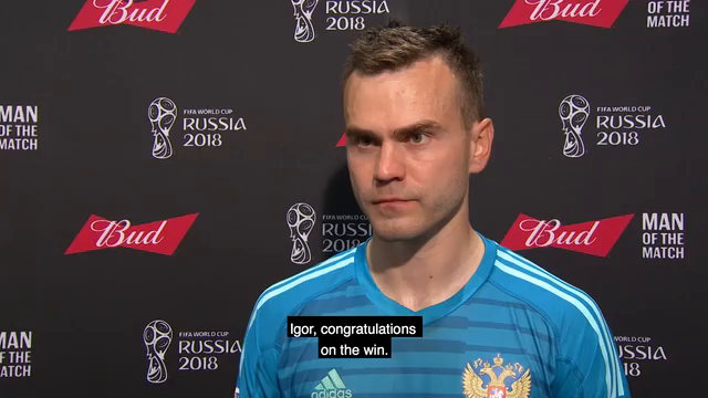 Maður leiksins - Spánn-Rússland: Igor Akinfeev