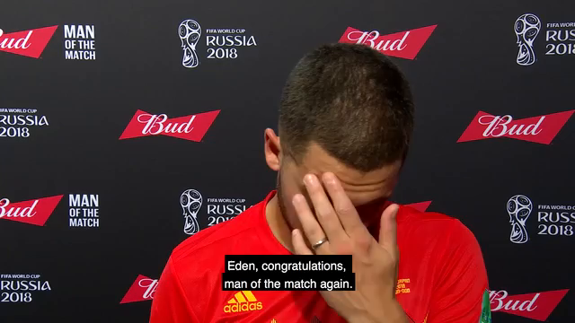 Maður leiksins - Belgía-Japan: Eden Hazard