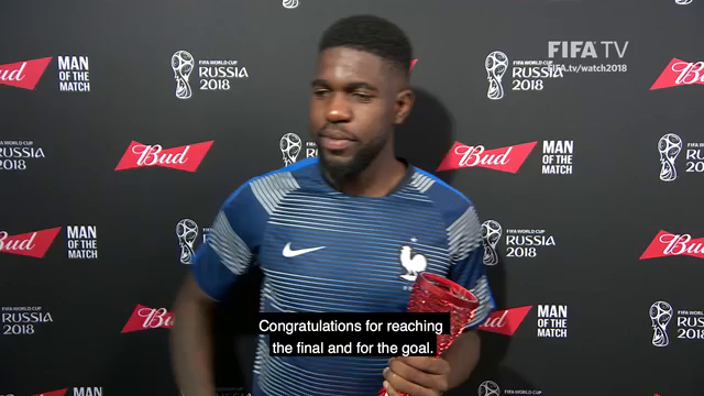 Maður leiksins - Frakkland-Belgía: Samuel Umtiti