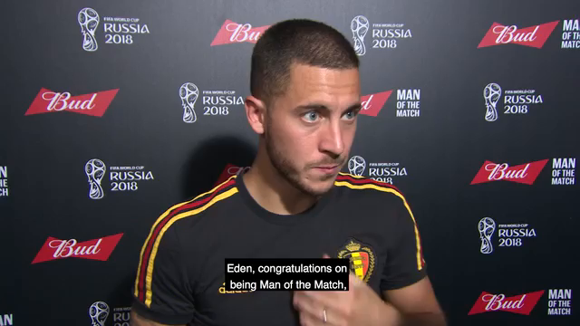 Maður leiksins - Belgía-England: Eden Hazard