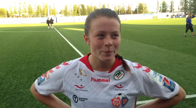 Sandra María Jessen: Bikarinn er að fara til Akureyrar