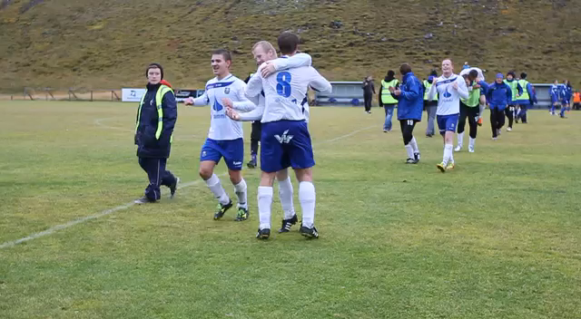 Myndband: KF fagnar sæti í 1. deild