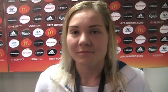 <b>EM kvenna - </b>Rakel Hönnudóttir: Sá fólk grátandi í kringum mig