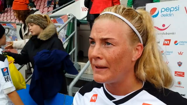 Greta Mjöll: Heppnin var með þeim í dag