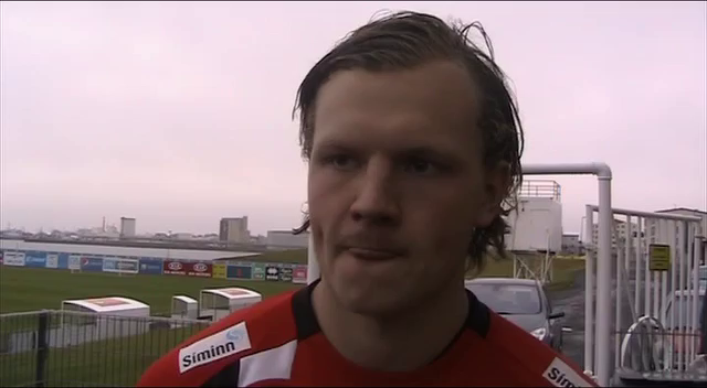 Árni Snær: Þorðum að spila boltanum í dag