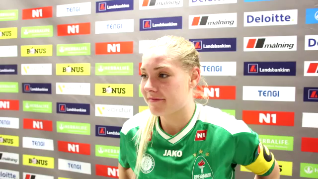Rakel: Veit ekki hvort vítið var spark í rassinn