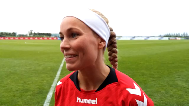 Dóra María: Skemmtilegt að vera miðvörður